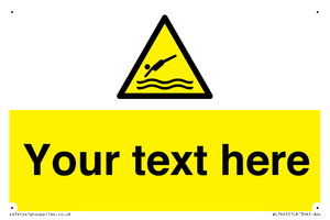 Custom Warning diving area